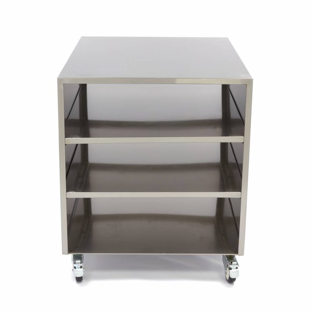 Stainless Steel Machine Table - 60 x 80cm - 120kg Load Capacity - on Wheels