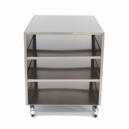 Stainless Steel Machine Table - 60 x 80cm - 120kg Load Capacity - on Wheels