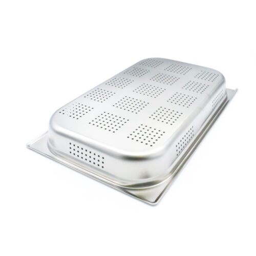 Gastronorm Container - 1/1 GN - 6,5cm Deep - Stainless Steel - Perforated