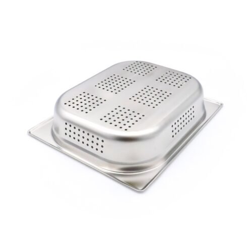8719632125389_09367611_02 Gastronorm konteineris 1/2 GN - perforuotas - 6,5 cm gylio - 32,5 x 26,5 cm - nerūdijantis plienas