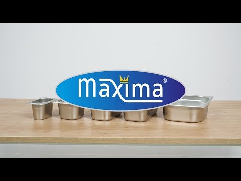 Gastronorm konteineris 1/4 GN - 10 cm gylio - 26,5 x 16,2 cm - Nerūdijantis plienas