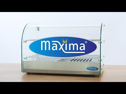 Šildoma maisto produktų vitrina 55 cm - 2 lentynos - 45 l