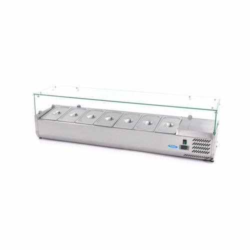 160 cm stalviršio šaldytuvas - tinka 7 x 1/3 GN
