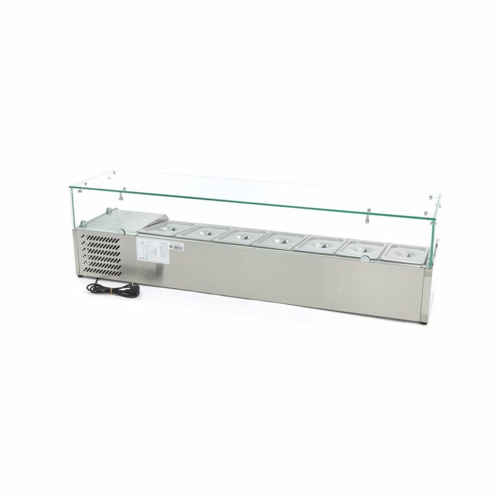 160 cm stalviršio šaldytuvas - tinka 7 x 1/3 GN