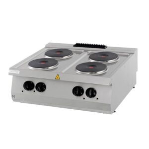Heavy Duty Infrared Cooker - 4 Burners - Double Unit - 70cm Deep - Electric