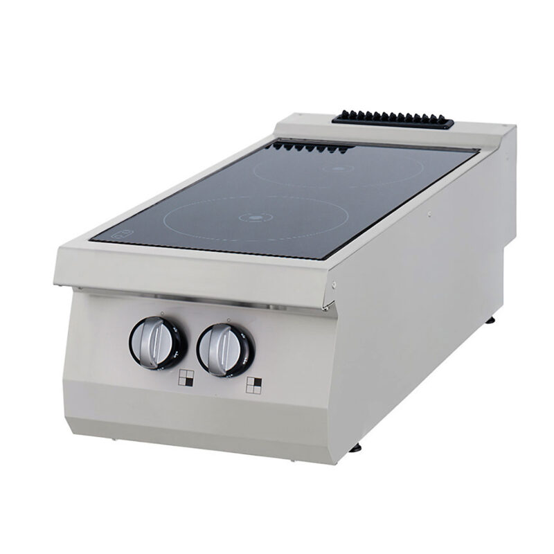 Heavy Duty Infrared Cooker - 2 Burners - Double Unit - 70cm Deep - Electric