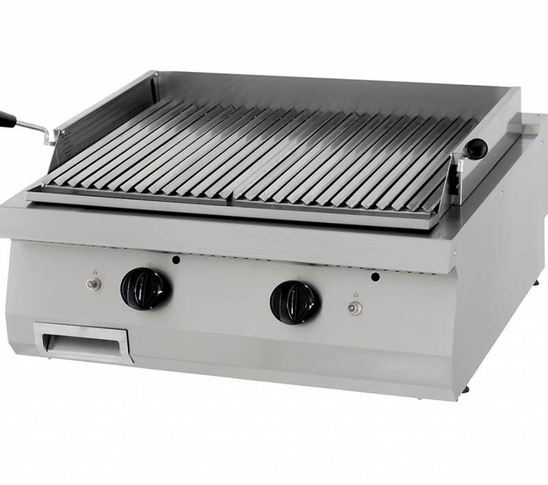 Heavy Duty Lava Stone Grill - Double Unit - 70cm Deep - Gas