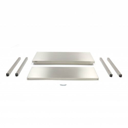 Stainless Steel Table - 160 x 60cm - Adjustable Height - with Storage Shelf