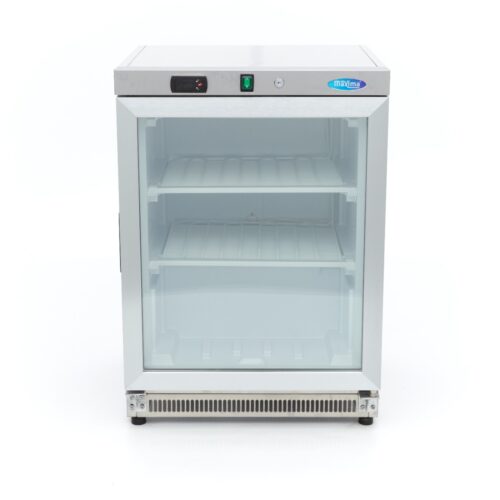 Freezer - 200L - Stainless Steel - with Glass Door