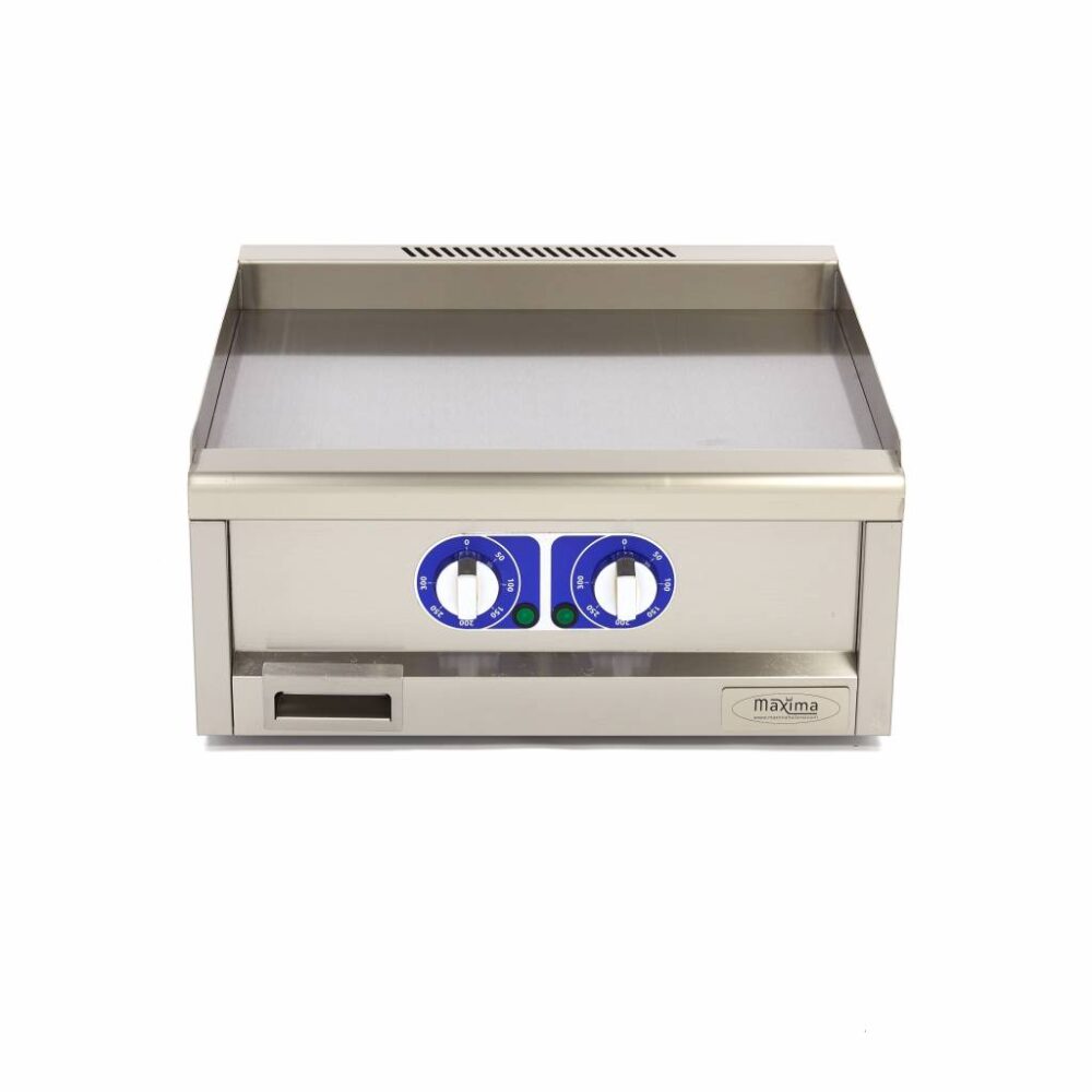 Commercial Grade Griddle - Smooth - Double Unit - 60cm Deep - Electric - 400V