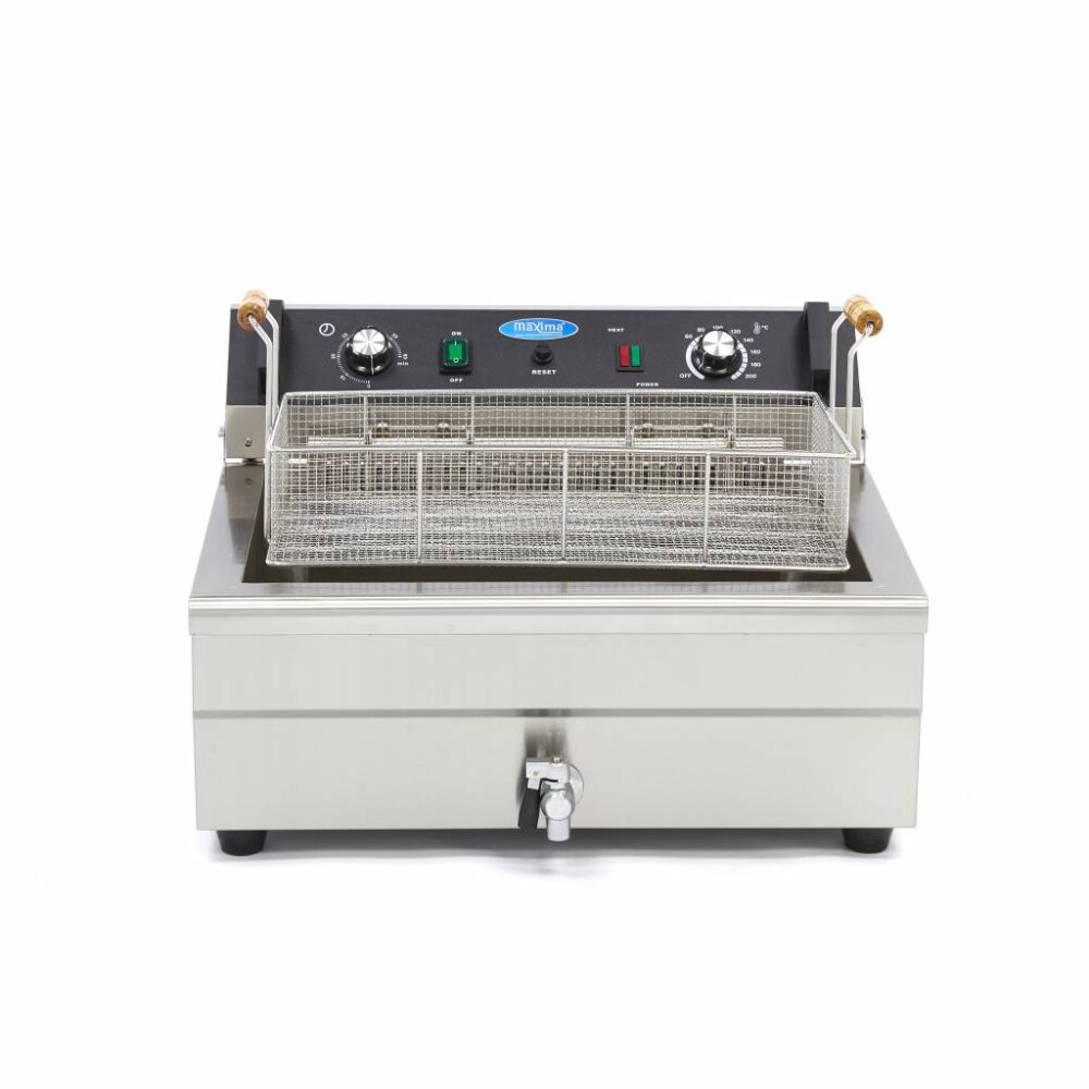 Deep Fryer - 20L - 1 Basket - with Drain Tap