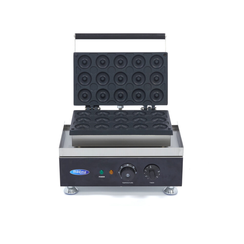 Donut Maker - 15 Mini Donuts - Ø5cm - with Built-in Timer