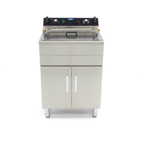 Deep Fryer - 30L - 1 Basket - with Drain Tap and Stand