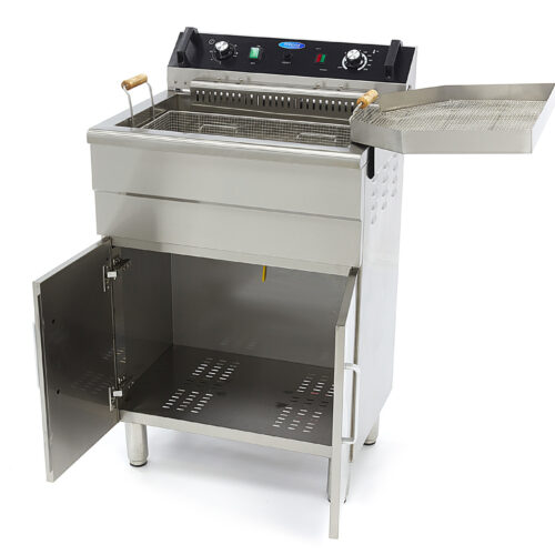 Deep Fryer - 30L - 1 Basket - with Drain Tap and Stand