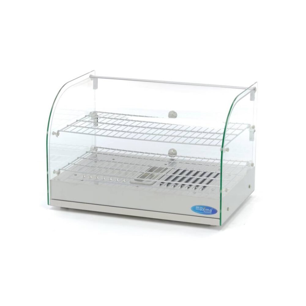Šildoma maisto produktų vitrina 55 cm - 2 lentynos - 45 l
