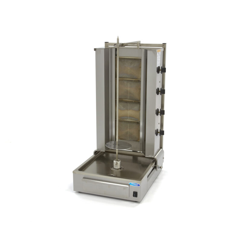 Kebab Grill - 4 Burners - 70kg Meat - Gas