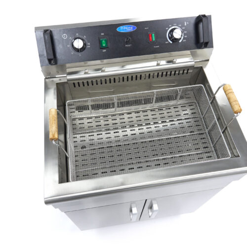 Deep Fryer - 30L - 1 Basket - with Drain Tap and Stand