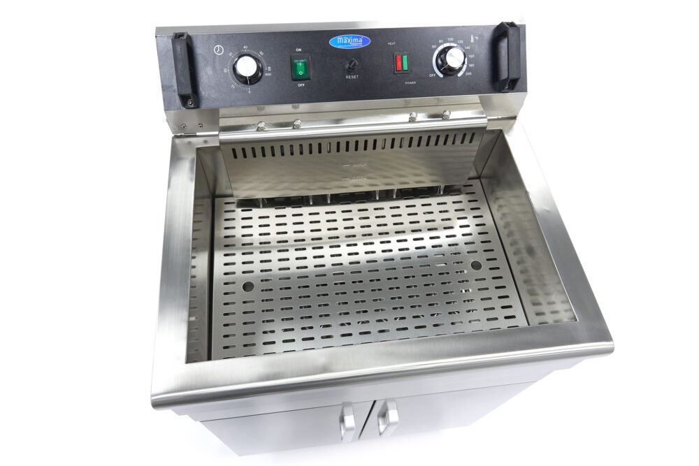 Deep Fryer - 30L - 1 Basket - with Drain Tap and Stand