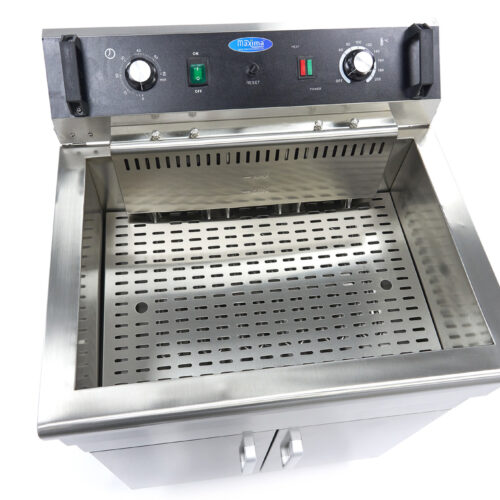 Deep Fryer - 30L - 1 Basket - with Drain Tap and Stand