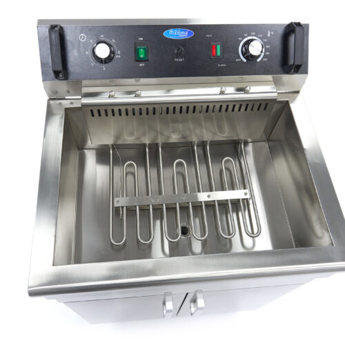 Deep Fryer - 30L - 1 Basket - with Drain Tap and Stand