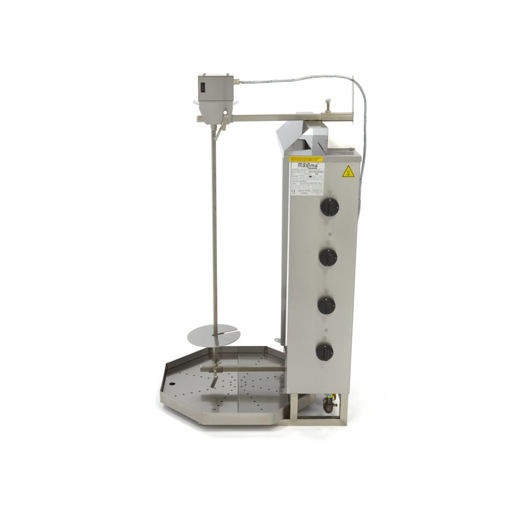 Kebabų kepsninė dujinė - 4 degikliai - 50 kg mėsos
