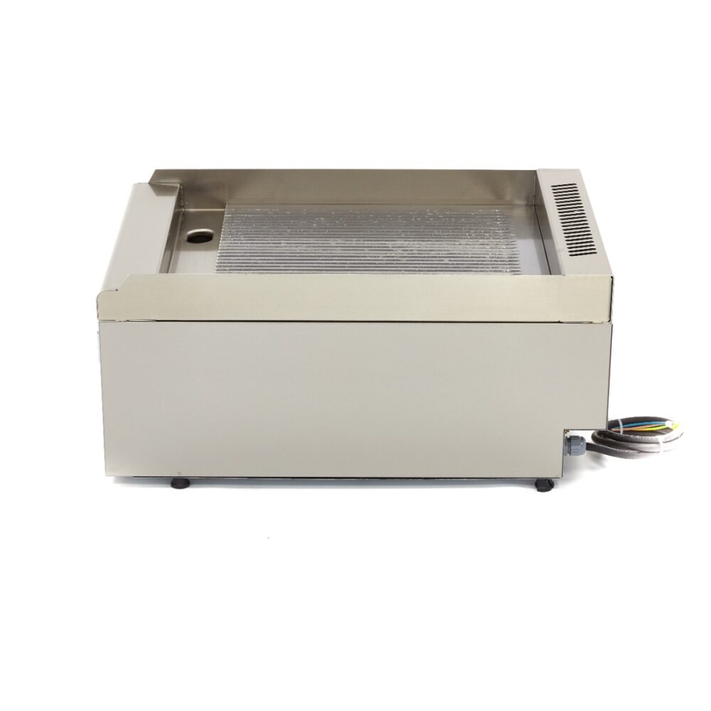 Commercial Grade Griddle - Grooved - Single Unit - 60cm Deep - Electric