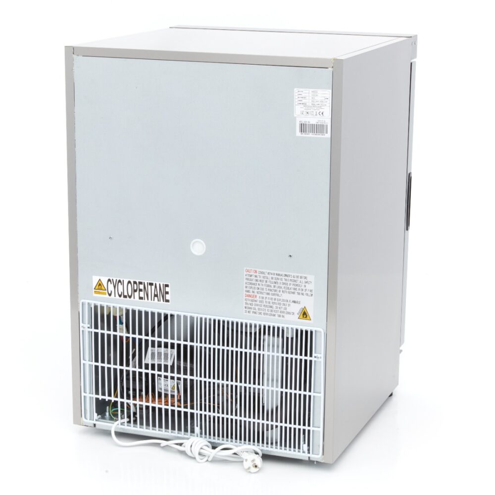 Fridge - 200L - Stainless Steel - with Glass Door