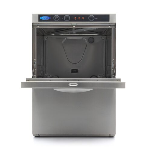 Glass Washer - 35 x 35cm - with Drain, Rinse Aid and Soap Pump