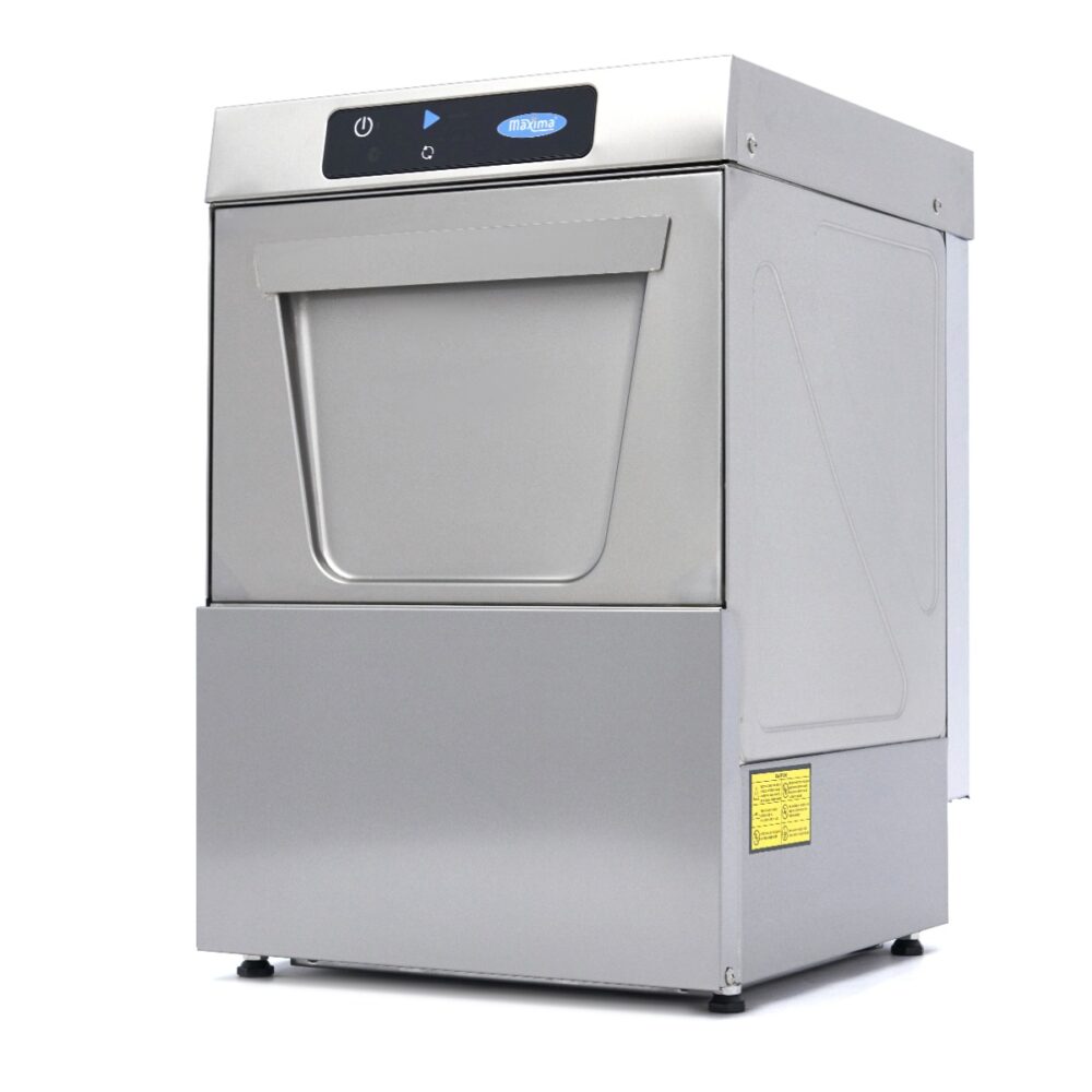 Glass Washer - 35 x 35cm - with Rinse Aid Pump - Digital Display - 230V