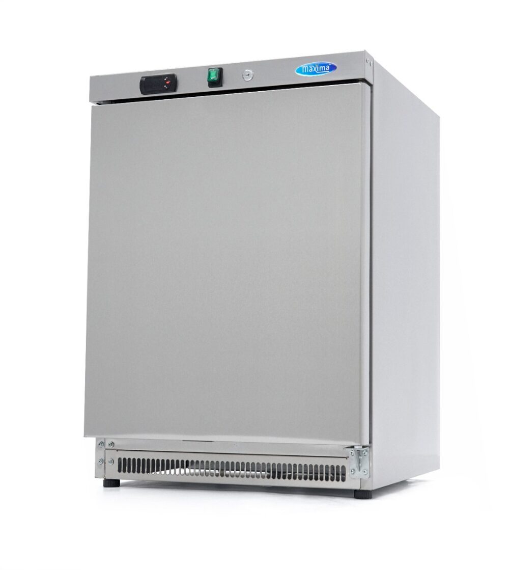 Fridge - 200L - 3 Adjustable Shelves - Stainless Steel