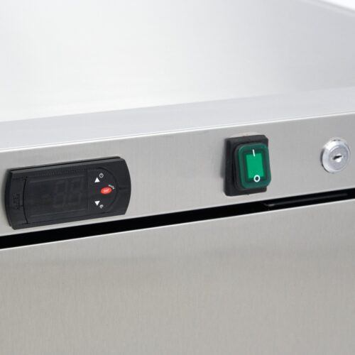 Fridge - 200L - 3 Adjustable Shelves - Stainless Steel