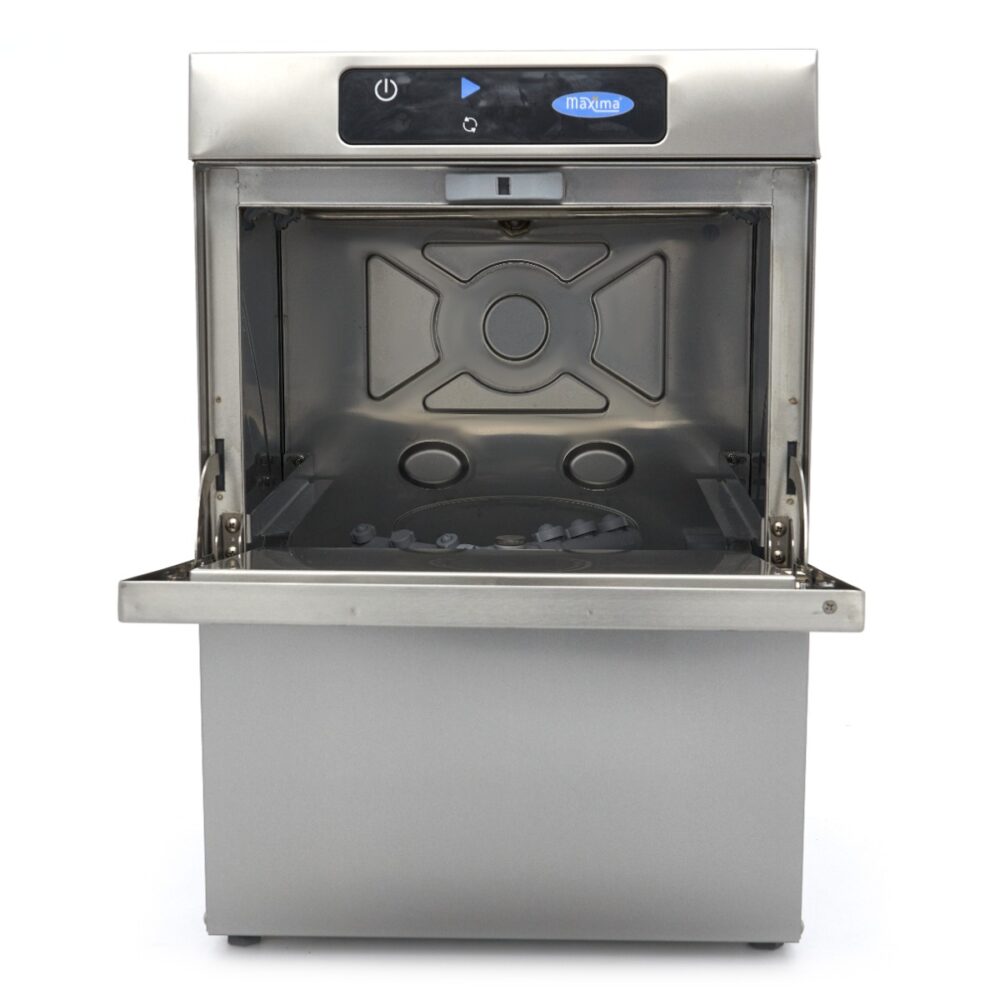 Glass Washer - 35 x 35cm - with Rinse Aid Pump - Digital Display - 230V