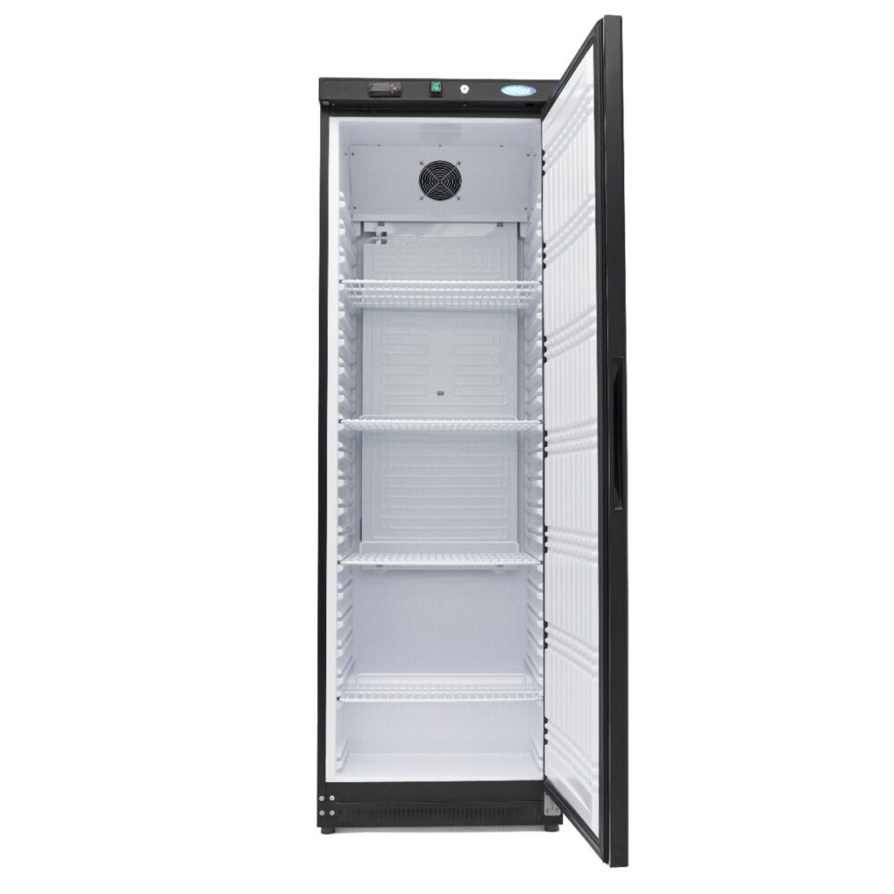 Fridge - 400L - 4 Adjustable Shelves - Black