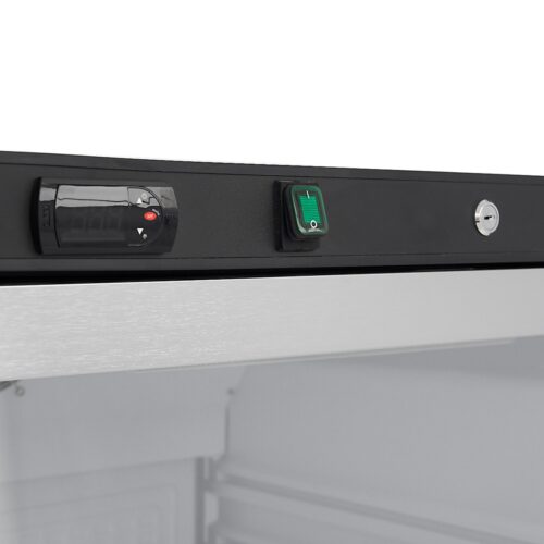 Fridge - 600L - Black - with Glass Door