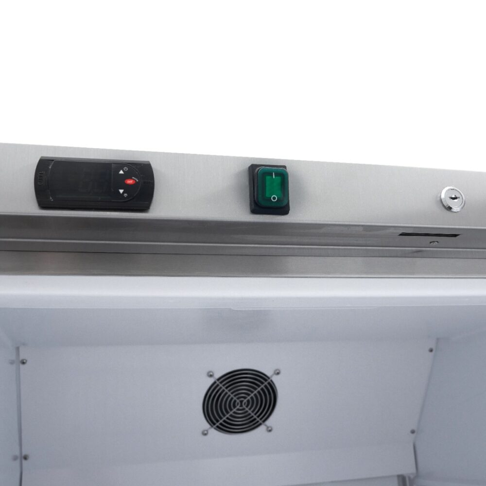 Fridge - 600L - 4 Adjustable Shelves - Stainless Steel