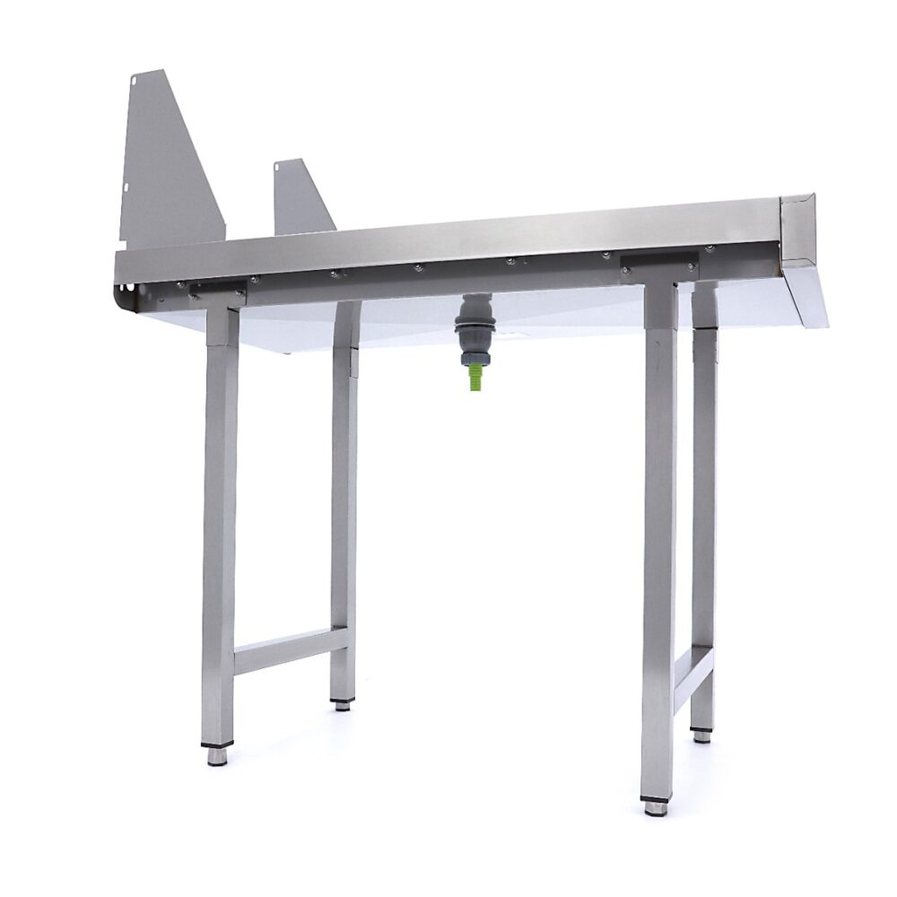 Stainless Steel Straight Roller Table - for Rack Conveyor Dishwasher