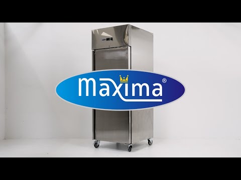 Fridge - 700L - 3 Adjustable Shelves (2/1GN) - on Wheels - Stainless Steel