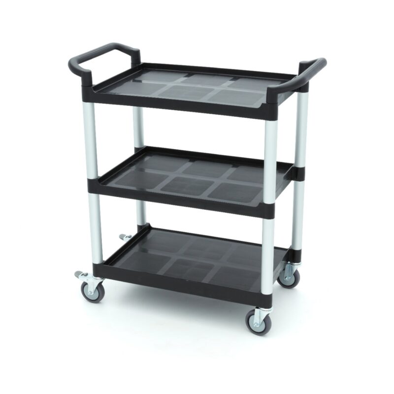 Serving Trolley – 3 Plastic Shelves – 86,5 x 42,5cm