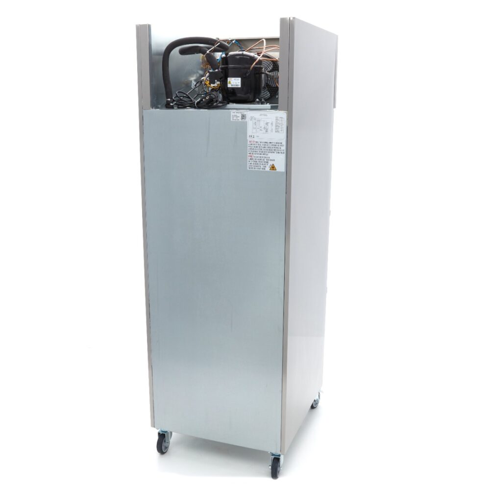 Freezer - 600L - 3 Adjustable Shelves (2/1GN) - Stainless Steel - with Glass Door