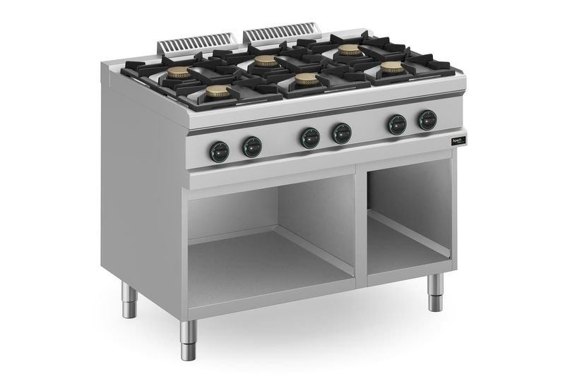 APACH 700 SERIJOS 6 DEGIKLIŲ DUJINĖ VIRYKLE APRG-117P/PL