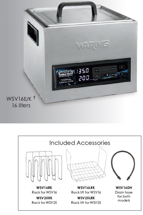 388796 WARING WSV16E 16 LITER THERMAL CIRCULATOR (SOUS-VIDE COOKER)