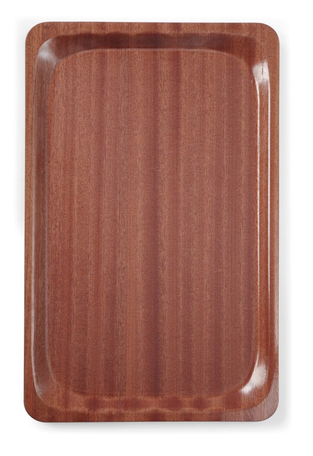 Stačiakampio formos, neslidus, laminuotas serviravimo padėklas, AmerBox, GN 1/1, Raudonmedis, 325x530mm