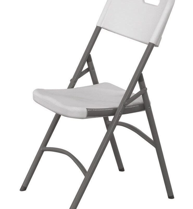 Kėdė išvažiuojamiesiems pokyliams, AmerBox, maks. apkrova 175 kg., Balta, 540x440x(H)840mm