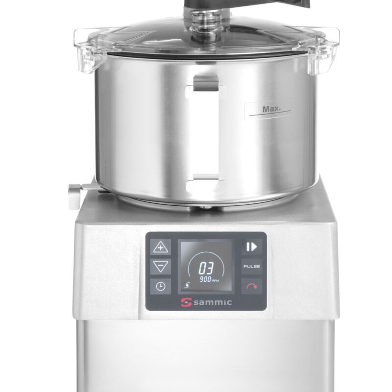 Kuteris-emulgatorius KE-5V su elektroniniu grafiniu skydeliu, Sammic, 5,5L, 230V/1500W, 286x387x(H)487mm
