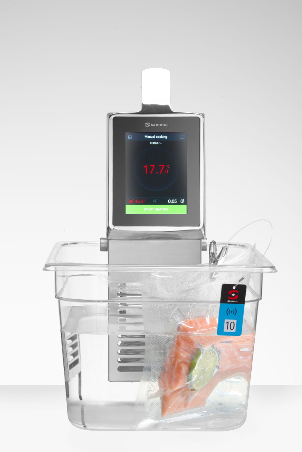 Panardinamas cirkuliatorius „sous vide“ gaminimui SmartVide X, Sammic, Sidabro, 230V/2000W, 125x148x(H)385mm
