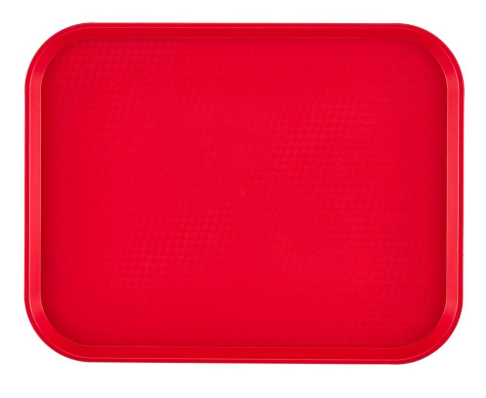 1216FF163_A1C0_0819_s01 Padėklas iš polipropileno fast food, vidutinis, Cambro, Raudona, 300x410x(H)19mm