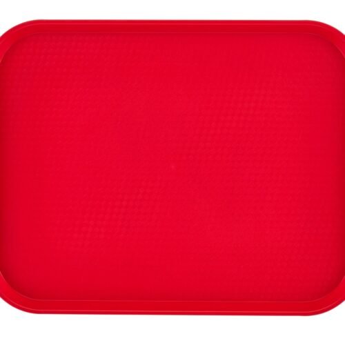 1216FF163_A1C0_0819_s01 Padėklas iš polipropileno fast food, vidutinis, Cambro, Raudona, 300x410x(H)19mm