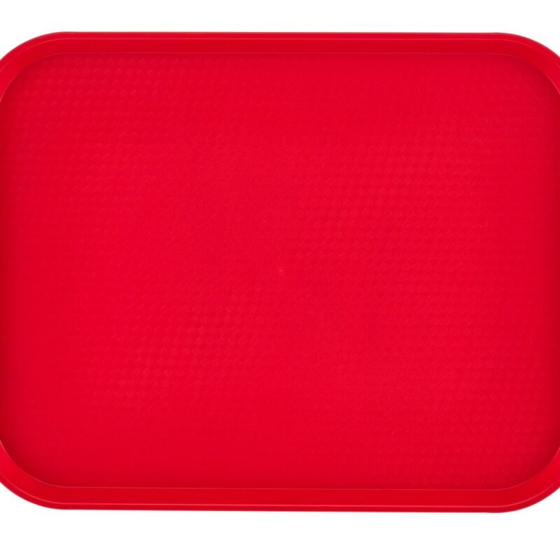 1216FF163_A1C0_0819_s01 Padėklas iš polipropileno fast food, vidutinis, Cambro, Raudona, 300x410x(H)19mm