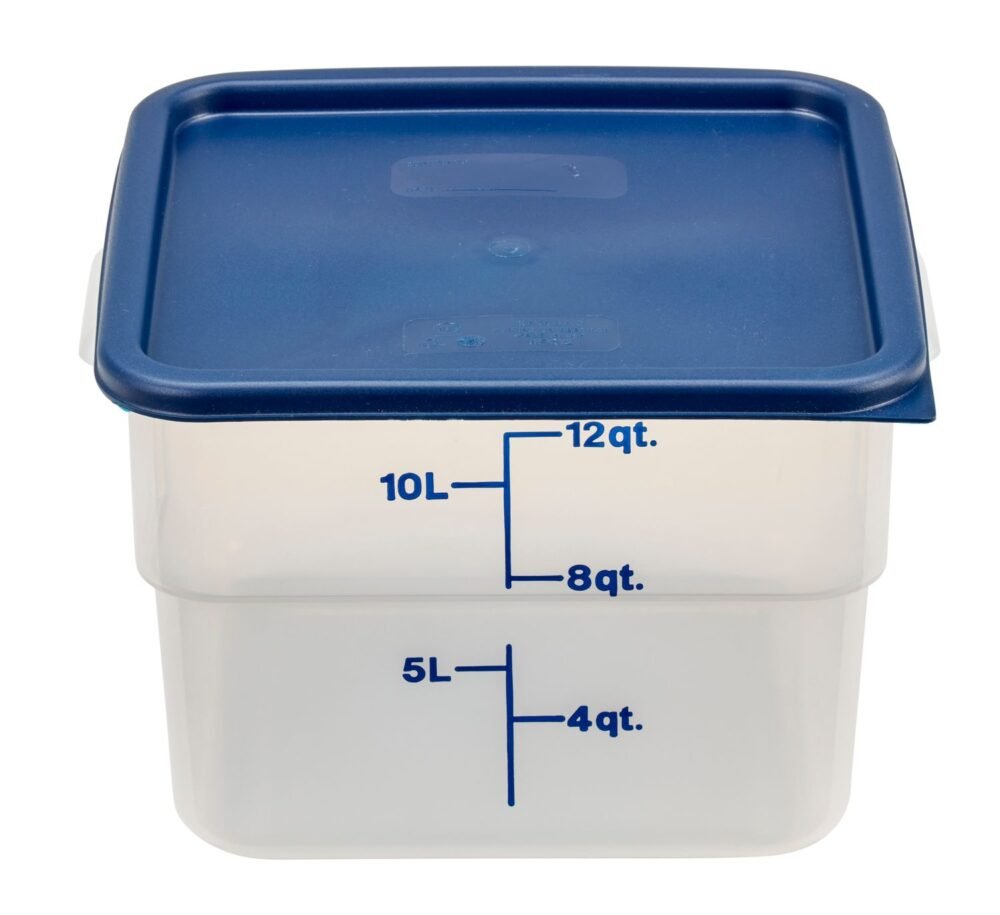 12SFSPP190_A1CL_0521_s07 Skaidrus polipropileninis konteineris maistui CamSquare, Cambro, 11,4L, Permatomas, 256x310x(H)210mm