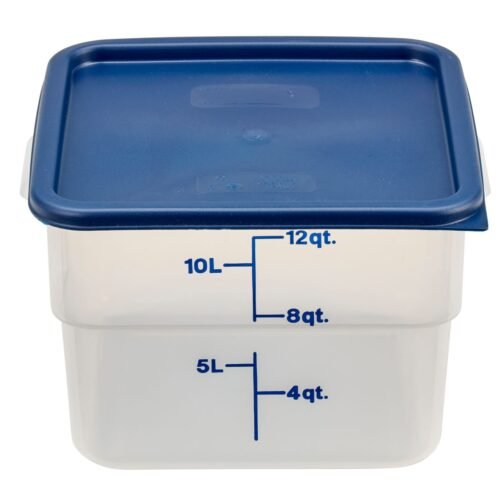 12SFSPP190_A1CL_0521_s07 Skaidrus polipropileninis konteineris maistui CamSquare, Cambro, 11,4L, Permatomas, 256x310x(H)210mm